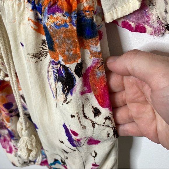 Umgee Floral Cream Romper - Picture 8 of 15